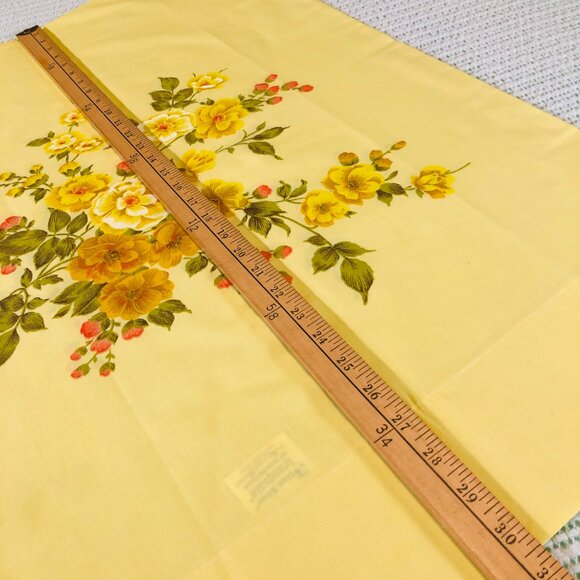 Vintage Dan River Tranquale NOSTALGIA Yellow Floral SINGLE Pillowcase - Percale - Picture 9 of 10